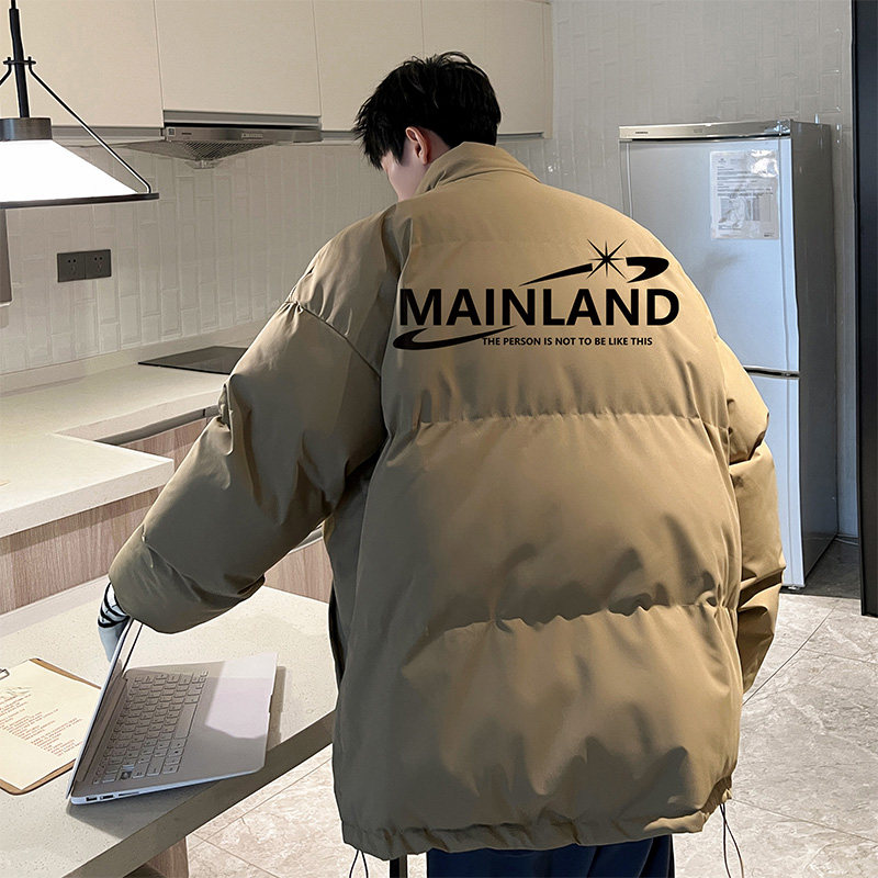 美式宽松抖音直播高品质男面包服羽绒棉外套棉衣M1053P90,男装棉衣,电商C408-1(原B339-1)