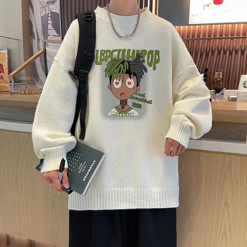 已注册秋冬直播抖音品质圆领半高领加厚毛衣男针织衫M7006P48控68图片