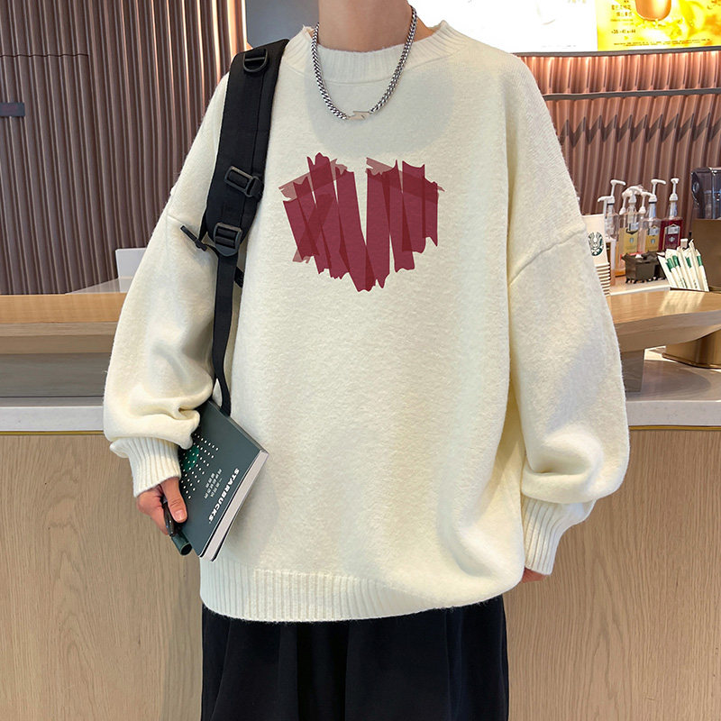 秋冬直播抖音高品质圆领半高领加厚毛衣线衣男针织衫M7027P48控68图片