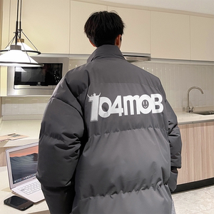 已注册有版权抖音直播品质红字印花面包服羽绒棉棉衣外套M1060P90图片