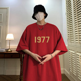 百叶窗美式字母宽松男女纯直播供货T恤短袖A354T335P25控39，男装T恤，电商C408-1(原B339-1)