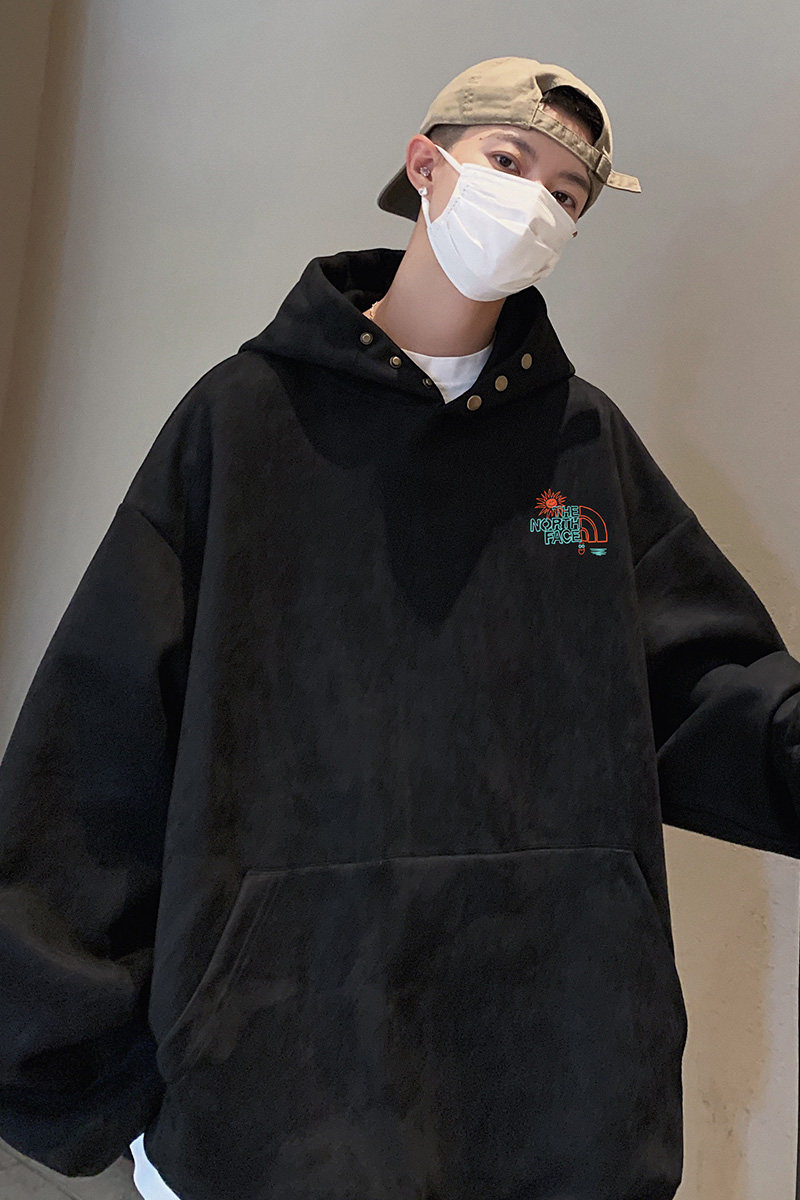 抖音直播得物高品质麂皮绒宽松男连帽卫衣外套W7021P55控79,女装短外套,电商C408-1(原B339-1)