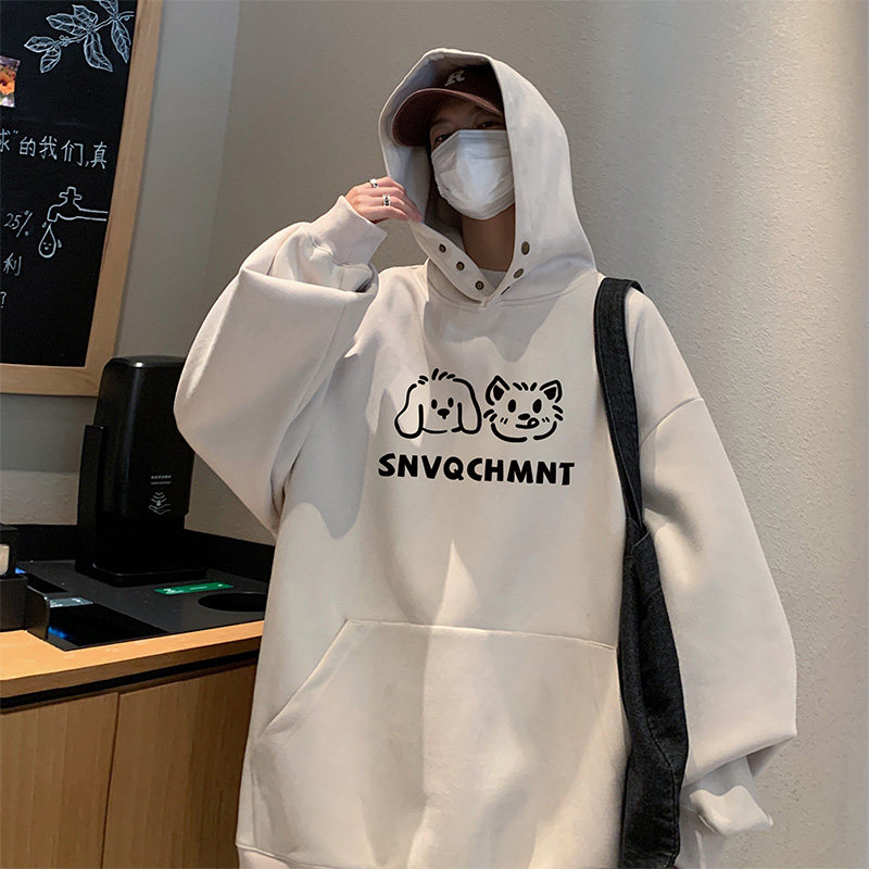 新款抖音直播得物高品质男麂皮绒宽松连帽卫衣外套W7052P55控79,女装短外套,电商C408-1(原B339-1)