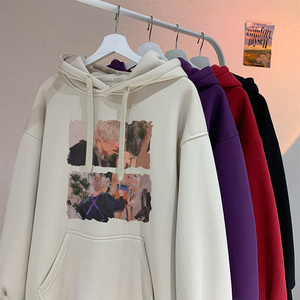 已注册重磅美式直播抖音品质加厚连帽卫衣外套W4116常规P38加绒48图片