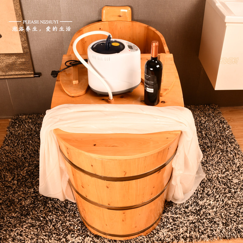香柏木熏蒸泡澡木桶成人浴桶洗澡桶蒸汽桑拿木桶木质实木浴缸浴盆