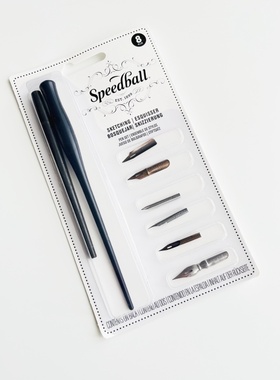 美国Speedball 蘸水笔 手绘笔 绘画套装 适合钢笔画 漫画 素描