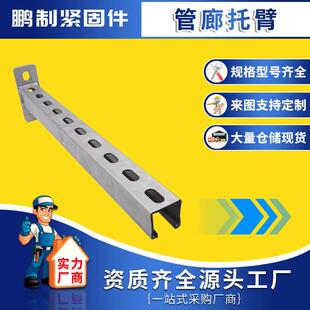 管廊支架 隧道桥架托臂支架 电缆桥架托臂支架 C型钢管廊托臂支架