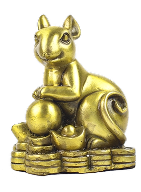 铜鼠摆件子鼠饰品金鼠