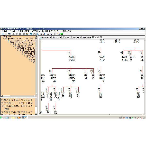 传承家谱族谱软件vip版本v25.20(配vip硬件加密狗)