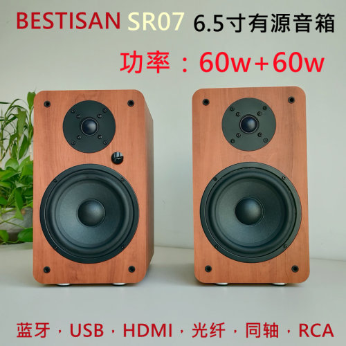 BESTISANSR076.5寸有源书架音箱