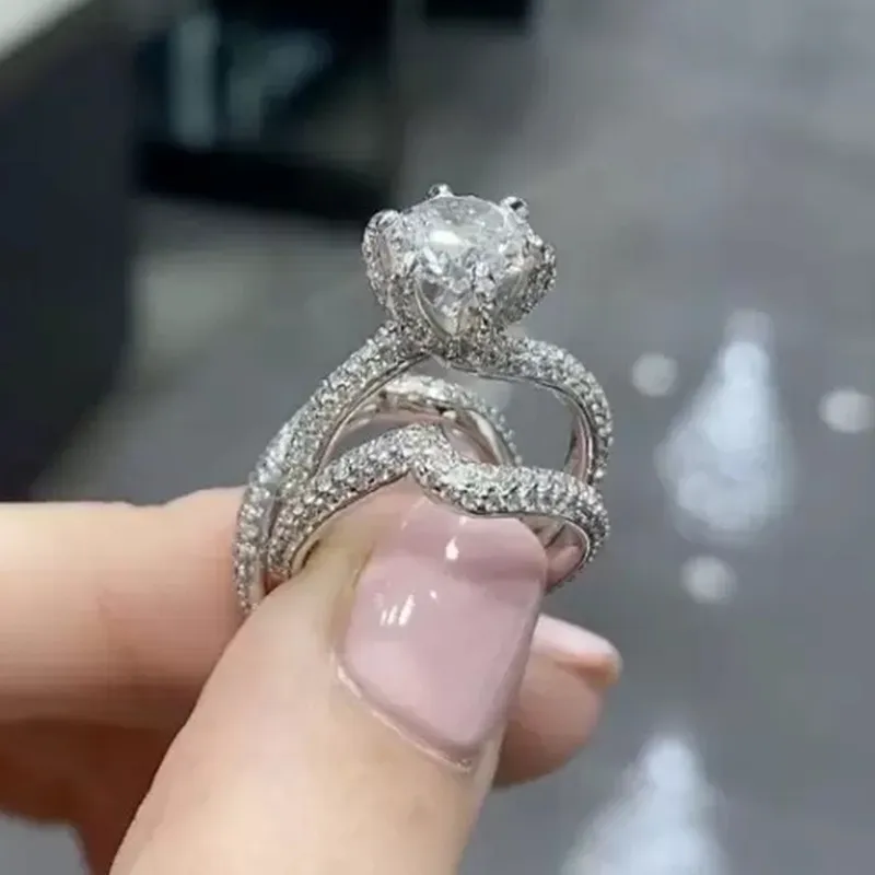 wish网红电商热销三套戒 欧美情侣组合流行订婚对戒 r7507