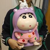 蜡笔小新存钱罐2024新款 大号手办摆件可存可取雨衣大容量储蓄罐