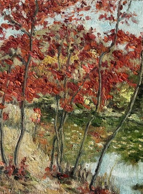画廊纯手绘原创花卉酒店乡村装饰风油画作品欧式客餐厅壁画原稿装