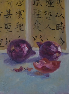 手绘油画欧式山水画静物花卉画