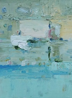 原创作品别墅客餐厅风景油画包邮
