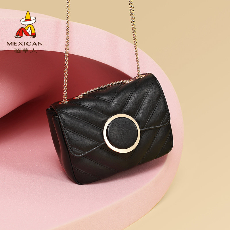 稻草人包包女今年流行百搭小众单肩包通勤休闲质感斜挎包品牌女包