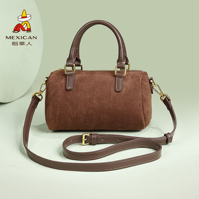 稻草人包包女时尚绒面手提包新款通勤休闲百搭手机包小包包女包