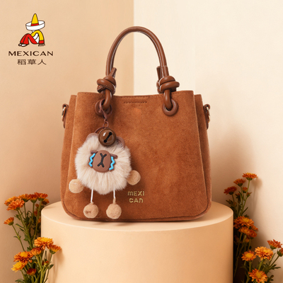 稻草人大容量多分层水桶包包