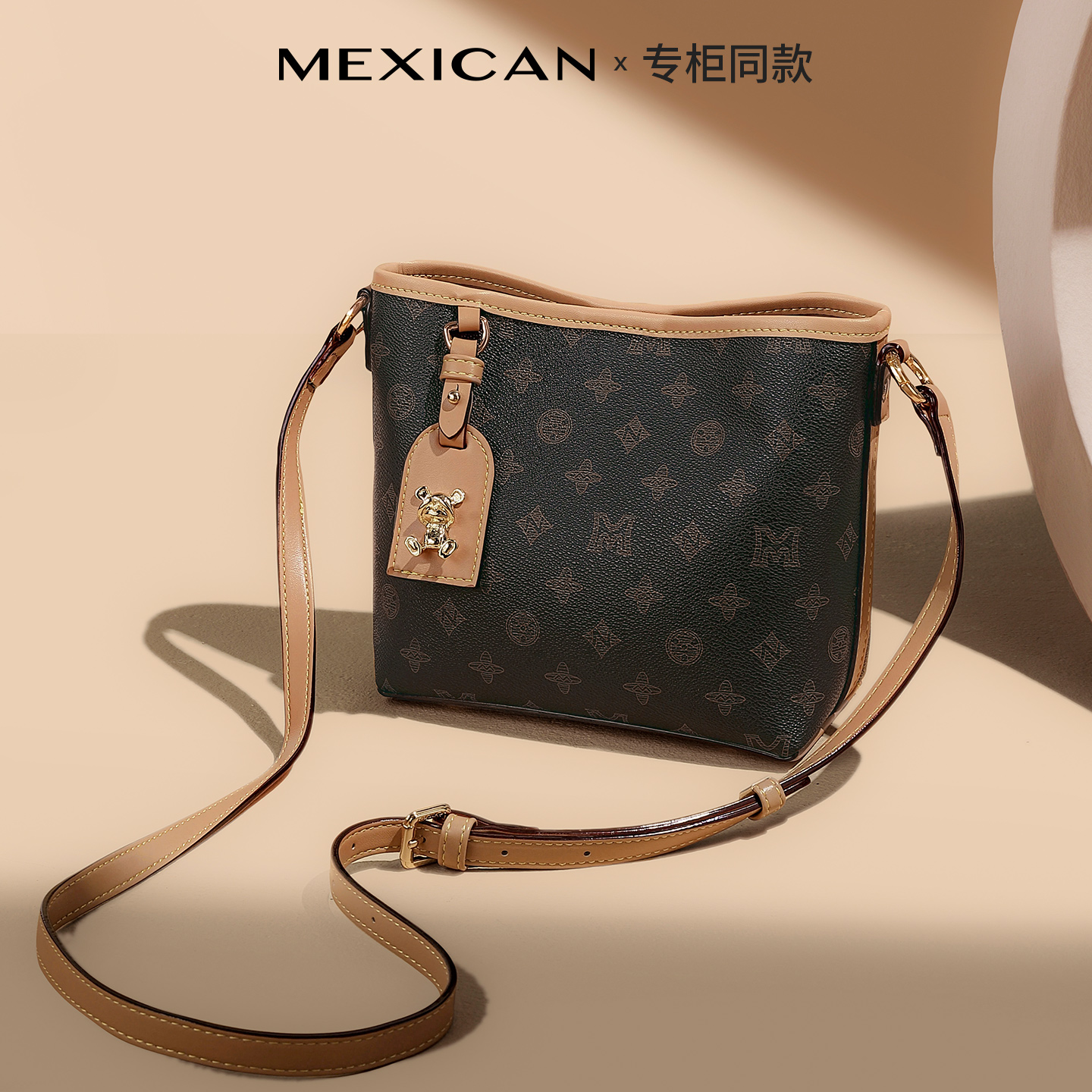 稻草人大容量时尚单肩包斜挎包