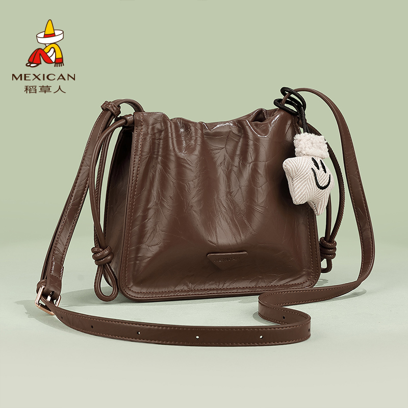 稻草人包包女2026新款百搭大容量手提包高级感小众通勤斜挎包通勤