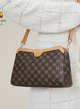 母亲节礼物稻草人包包女士新款大气中年单肩包妈妈包斜挎包女包