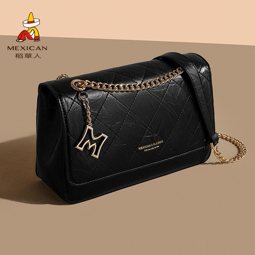 稻草人小众时尚小方包斜挎包