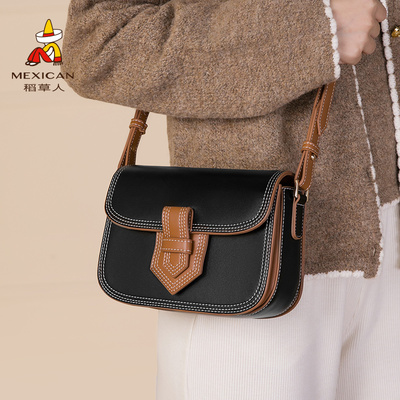 稻草人包包女新款小方包时尚质感女包通勤百搭单肩包腋下包斜挎包