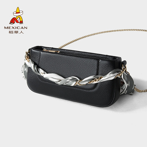 稻草人女包2023年春季新款包包女真皮时尚设计潮流单肩斜挎包小包