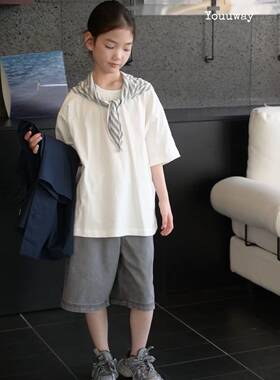 Youuway2026夏季新款男大童女大童短袖T恤