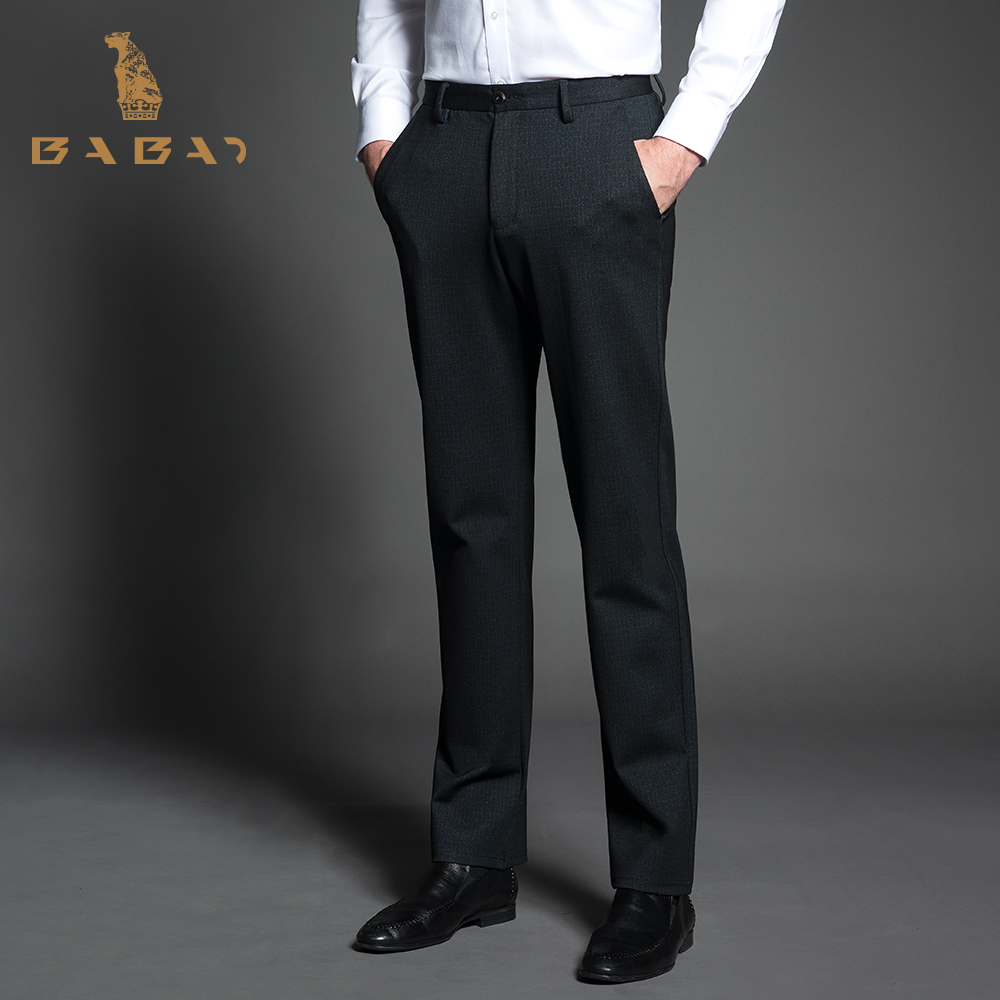 巴豹品牌秋冬季商务中年弹力加大