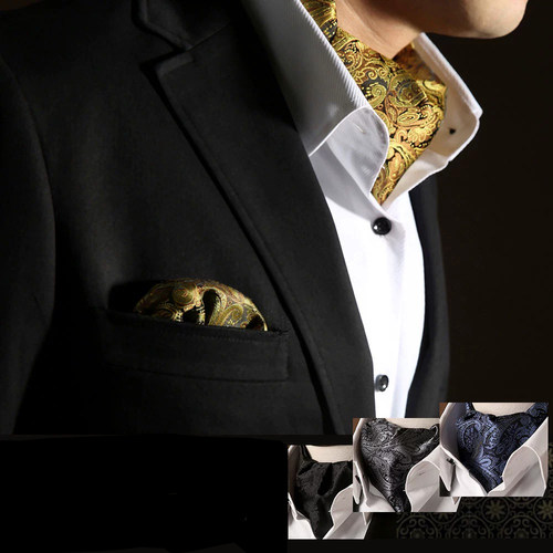 青年商务风西装领口巾春秋围巾