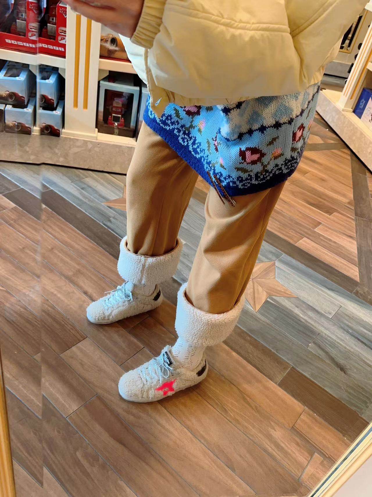 【BORAKOO】姜黄拼接羊羔脚口休闲裤,女装/女士精品,休闲裤,淘宝优惠券,粉丝福利购,淘宝优惠卷