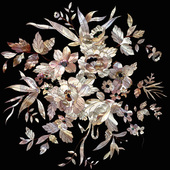 水移画贴纸水转印家具柜子贴花餐厅厨房圆形餐桌装 印花 饰画欧式