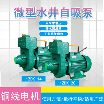 广东凌霄自吸泵1ZDK-14自来水加压屋顶水塔供水增压单相抽水泵