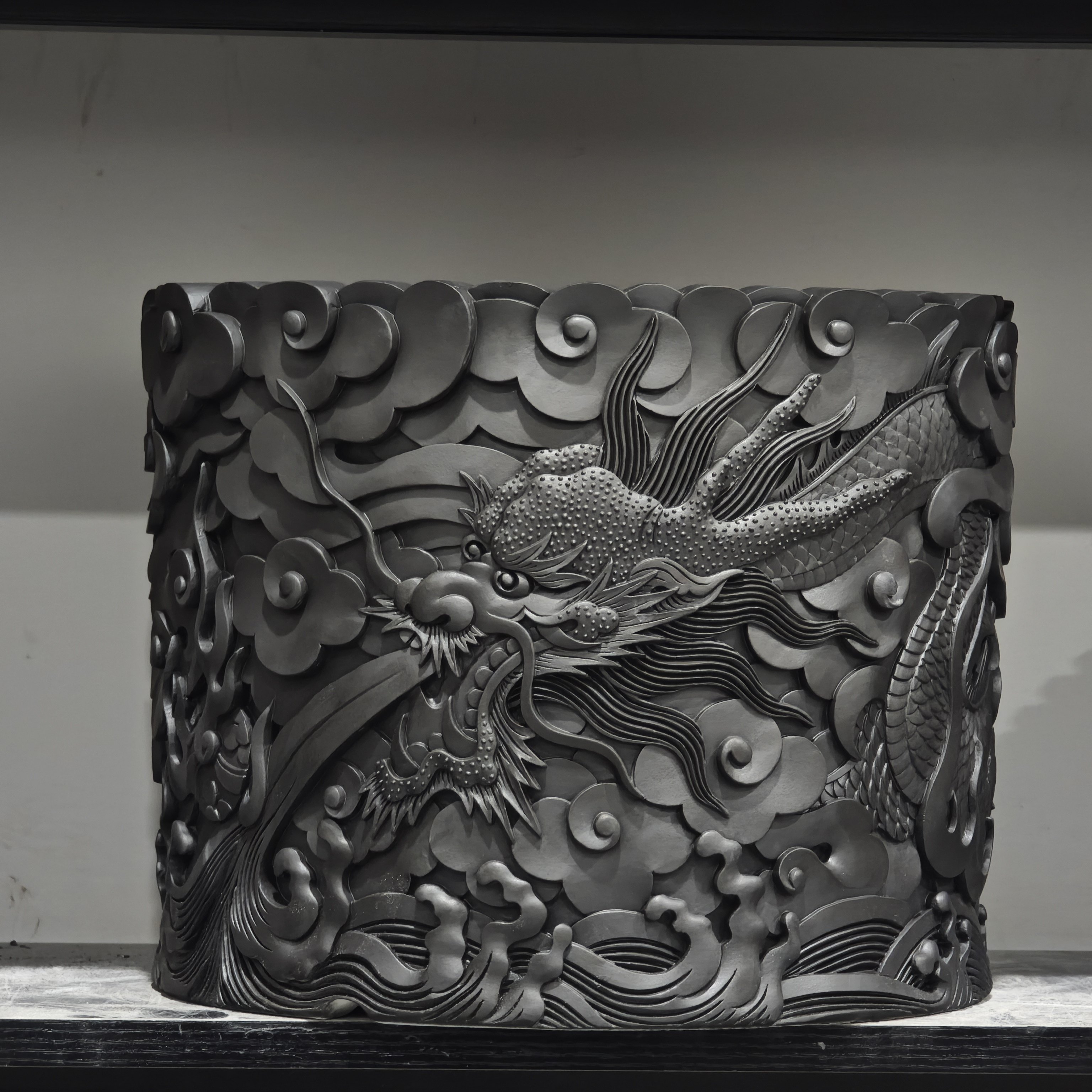 块根植物盆手工重工纹理雕刻龙盆圆筒龙舌兰龟甲龙象足漆树陶瓷盆,家居饰品,花盆,淘宝优惠券,粉丝福利购,淘宝优惠卷