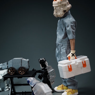 【定金包邮】trickyMan12 1/6 帝国气氛组+工具箱套装 可动人偶