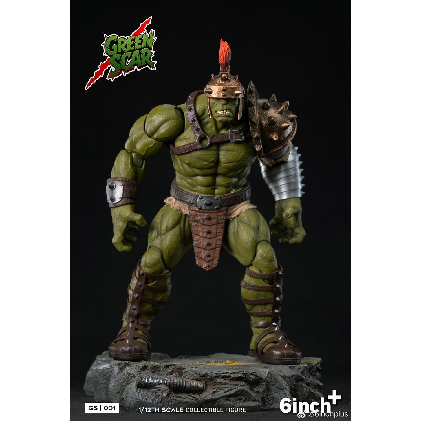 定金包邮 6inchplus 1/12 GS001 绿殇 GREENSCAR 可动人偶兵人