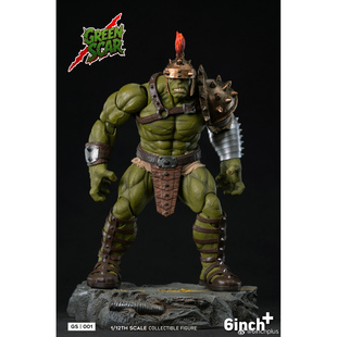定金包邮 6inchplus 1/12 GS001 绿殇 GREENSCAR 可动人偶兵人