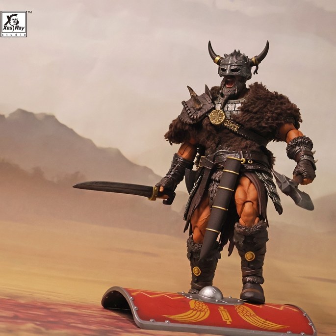 定金包邮 XESRAY 角斗士荣耀之战 克里姆哈特 蛮族佣兵 可动人偶