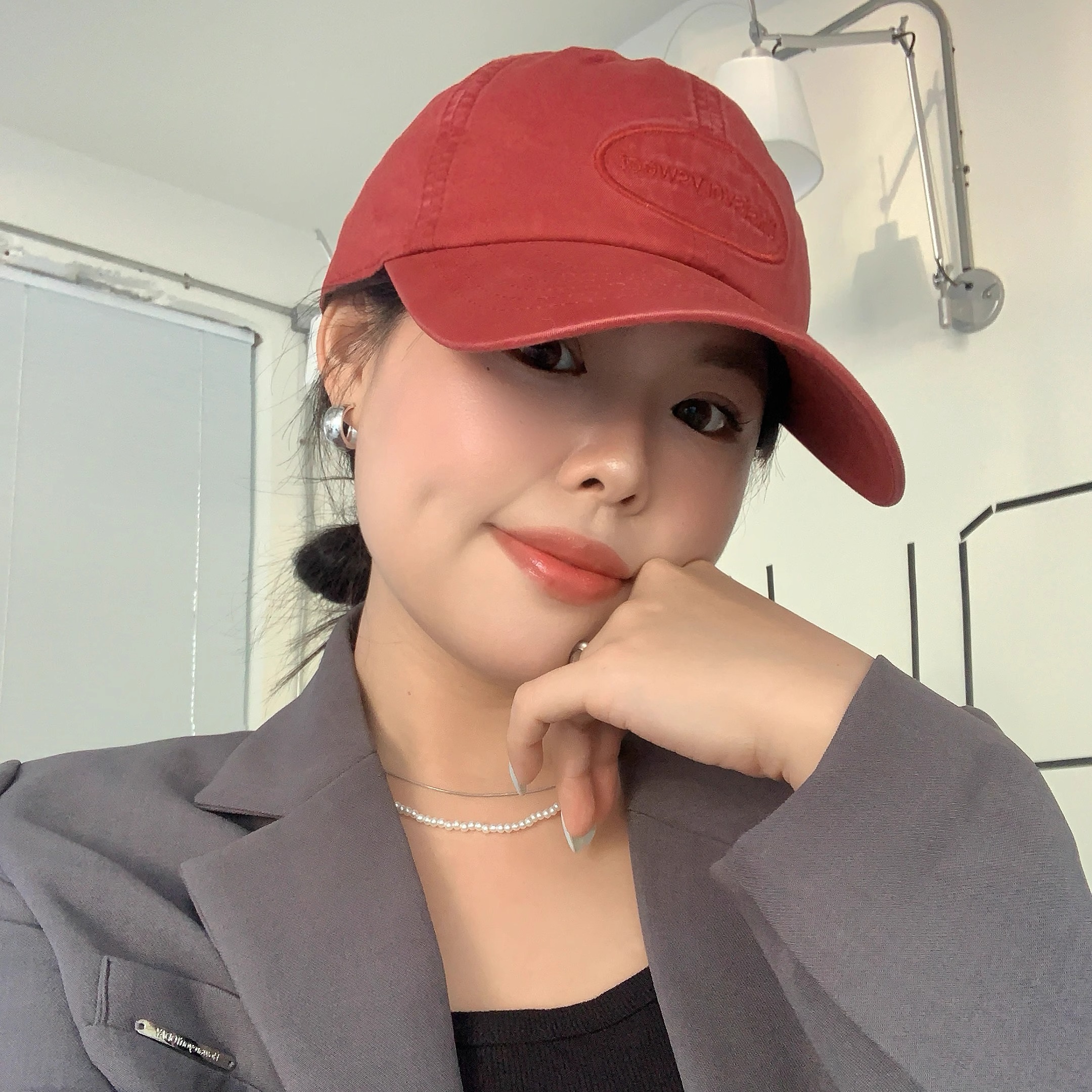 【橙子家】水洗加大软顶棒球帽子男女韩版百搭大头围显脸小鸭舌帽