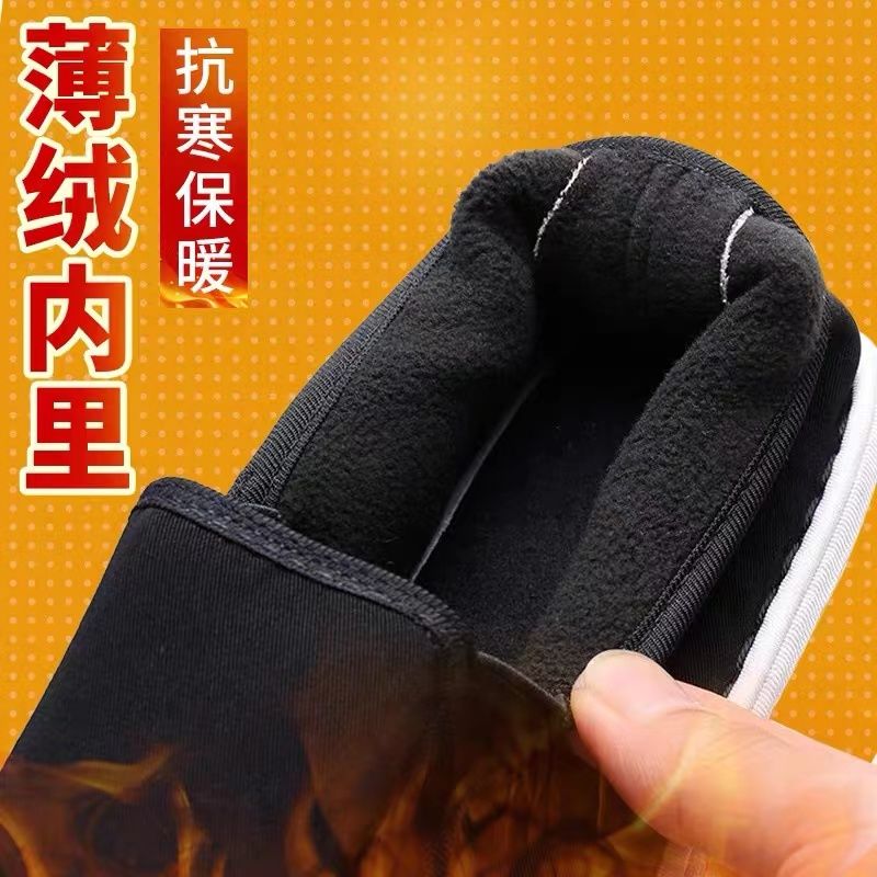 冬季加绒保暖西山布鞋手工布鞋