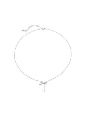 吊坠轻奢项链ins气质流苏蝴蝶结