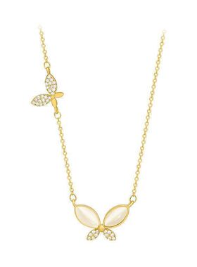 蝴蝶气质贝母冷淡项链风女轻批发