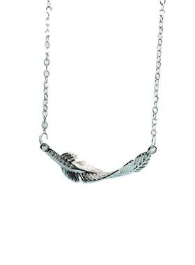 欧美七夕饰品叶子百搭个性项链