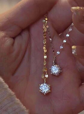 锁骨奢小众钻女轻新款饰品2023