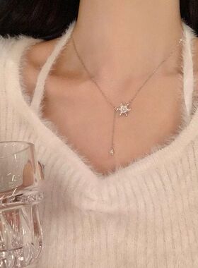 吊坠学生流苏批发雪花锆石设计