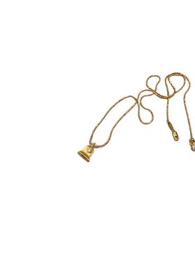 时尚金色链小红书锁骨铃铛一件