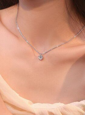 高级感新款2024风项链锁骨链ins温柔闪钻设计感波光粼粼轻奢小众