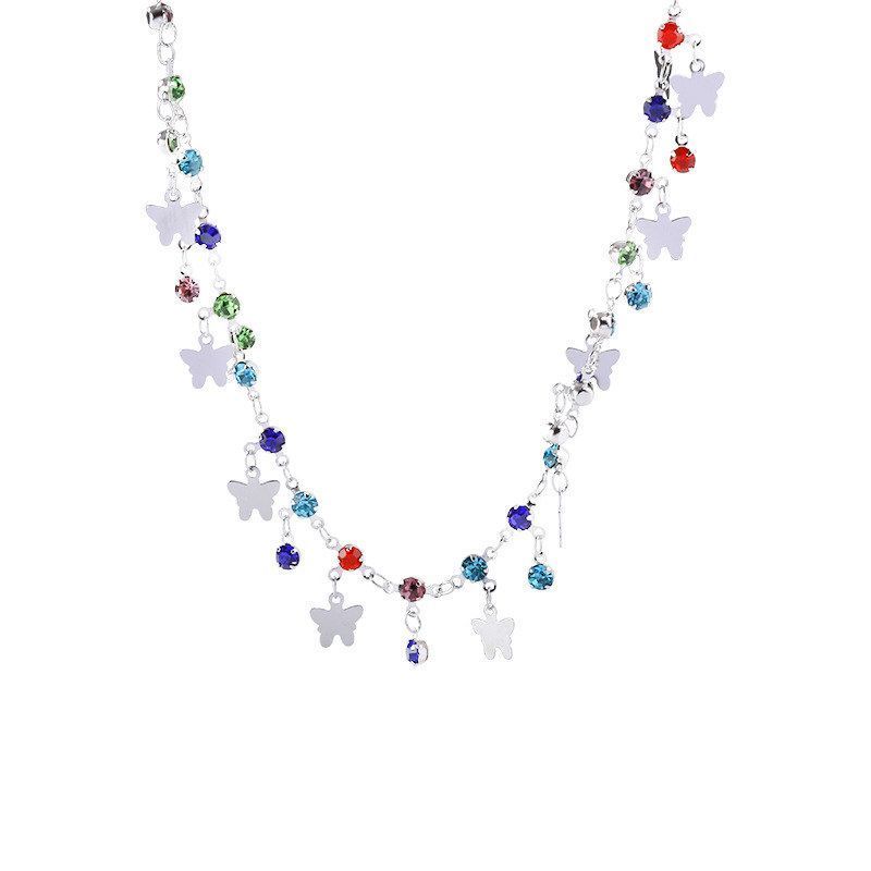 轻项链女纯银999配饰锁骨链首饰珍珠高级感轻奢小众项坠装饰毛衣