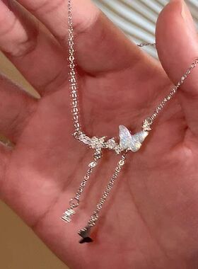 项链流苏百搭精致设计感颈锁骨